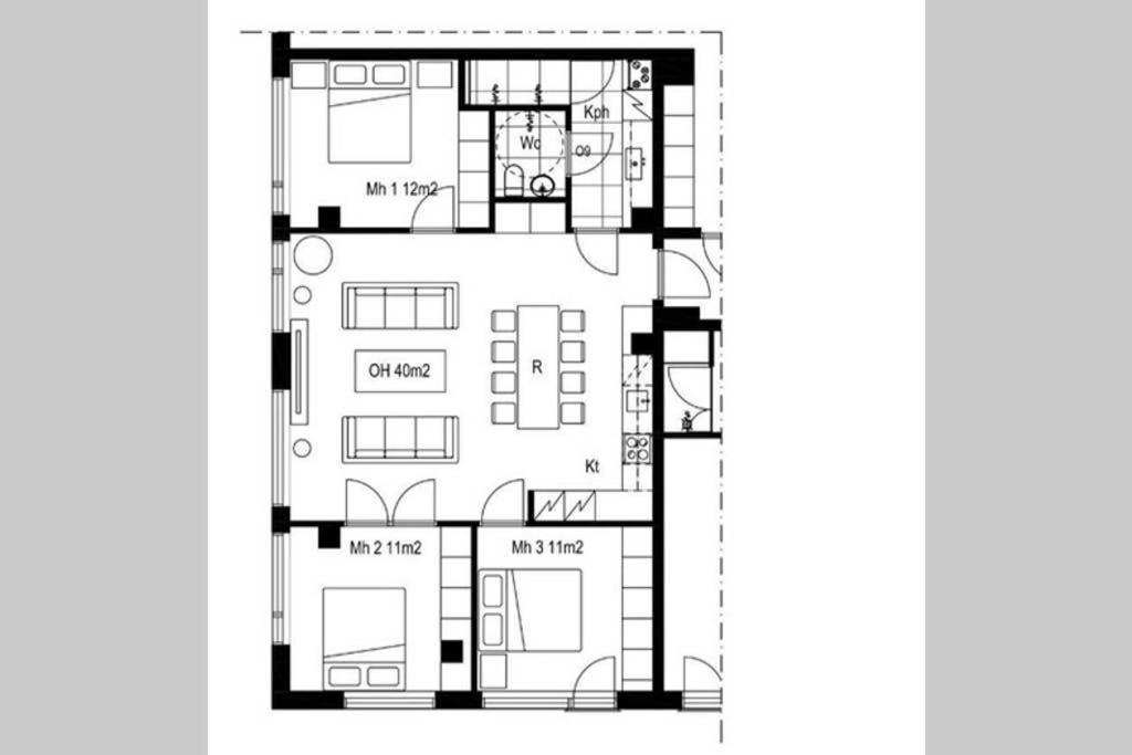 הלסינקי Sleek And Spacious 3 Bedroom Apartment In City Centre מראה חיצוני תמונה